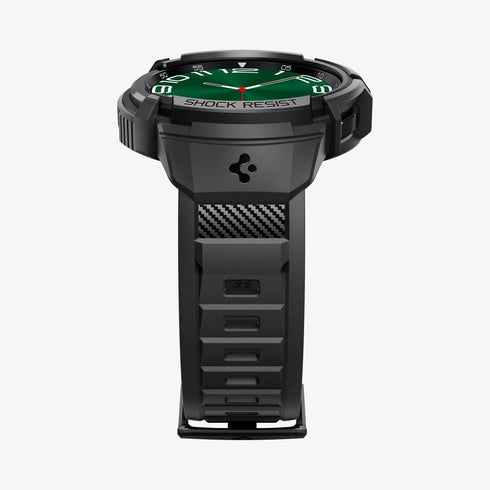 ACS06488 - Galaxy Watch 6 Classic (47mm) Case Rugged Armor Pro in black showing the front